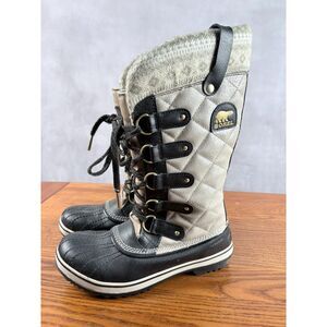 Sorel Womens Winter Boots Tofino Sz 8 Waterproof Quilted Duck Boots Cold Weather